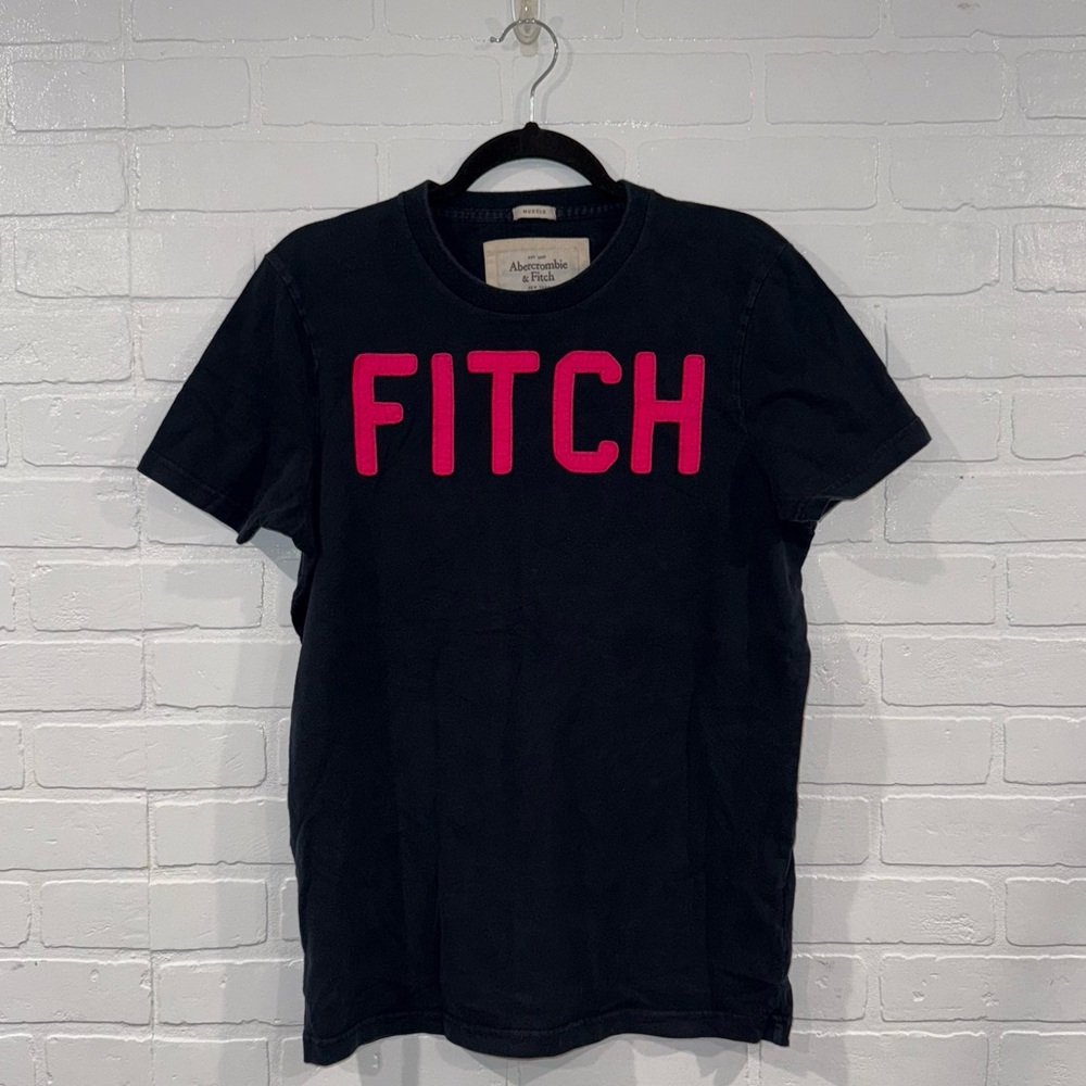 Abercrombie & Fitch Men’s Color Block Lettering Muscle Tee